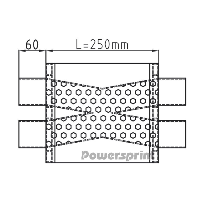 Short-Box oval, X-Führung